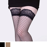 Punčochy samodržící Glamory Mesh