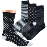 Ponožky Socks 4 fun 2164 Black&White-3 páry