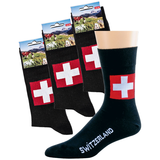 Ponožky Socks 4 fun 6187 Swiss černá-3 páry