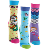 Ponožky Socks 4 fun 3189 mořská panna-3 páry