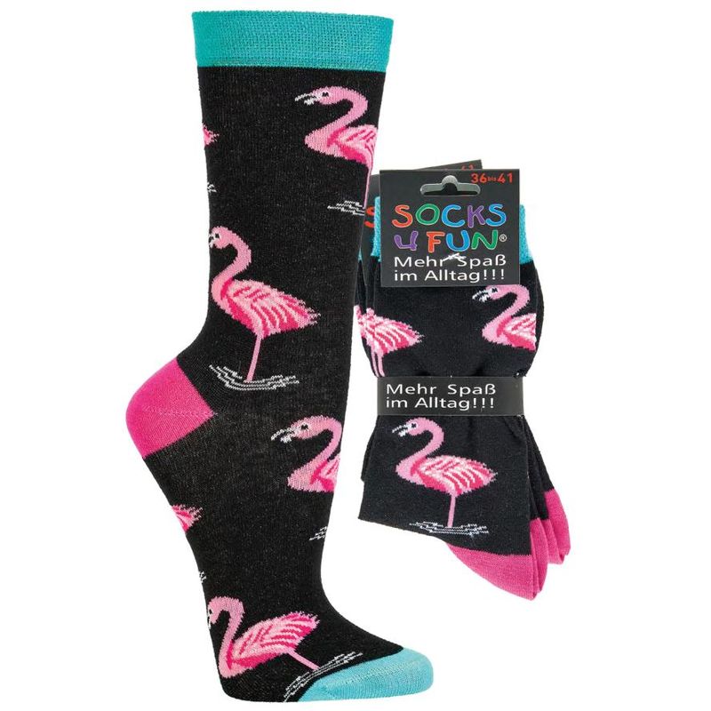 Ponožky Socks 4 fun 6209.59 Flamingo-2 páry