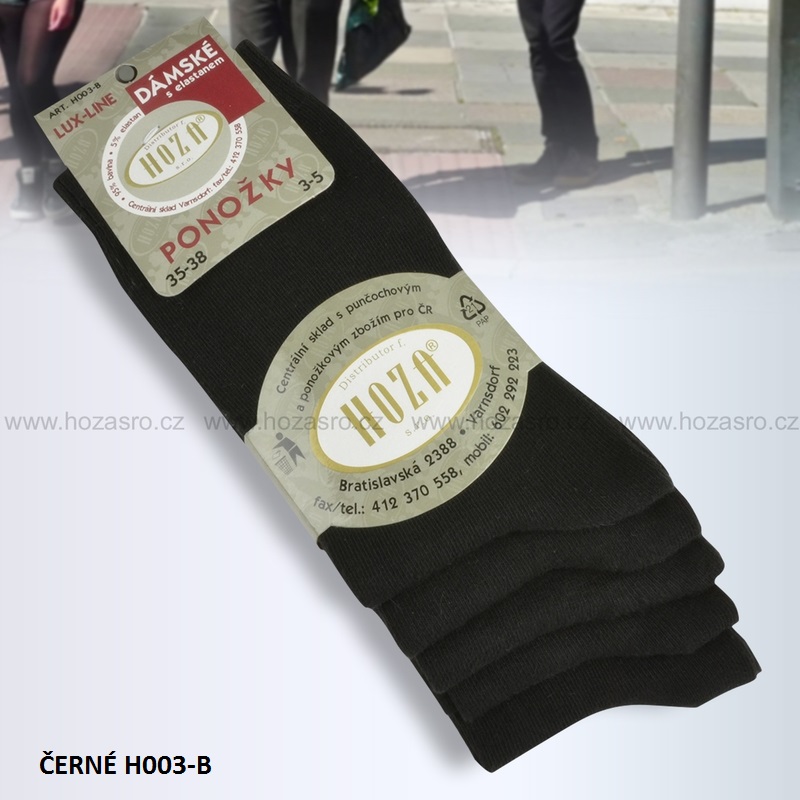 Dámské ponožky HOZA elastan-5 párů více variant