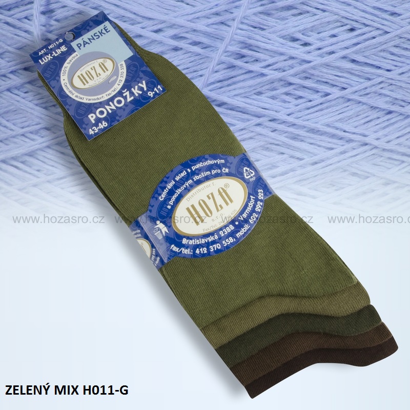 Pánské ponožky HOZA 100% bavlna-5 párů-více variant